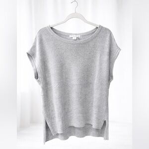 Barefoot Dreams Blue Water Ice CozyChic Ultra Lite Cap Sleeve Tee Top Size XL